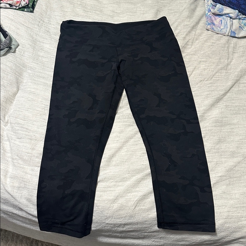lululemon athletica Black Camo Leggings